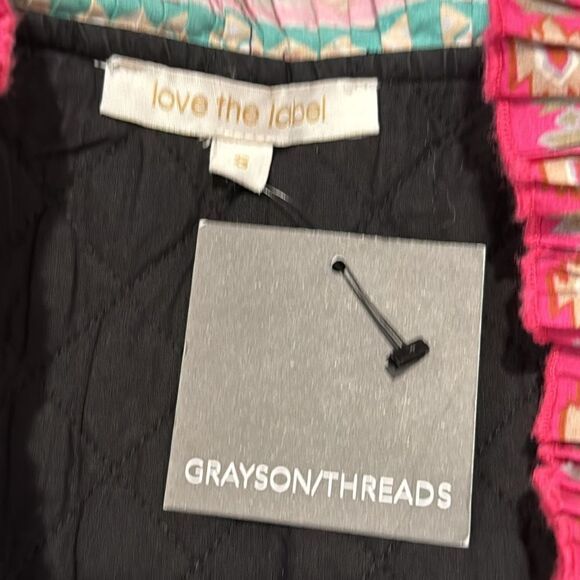 NWT LOVE THE LABEL ADRIENNE JACKET -
CASABLANCA BLACK PRINT Small - Picture 12 of 15